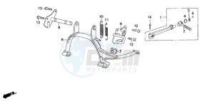 SZX50X X8R-X drawing PEDAL/STAND