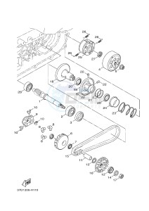 YW125CB BW'S 125 (37D7) drawing CLUTCH