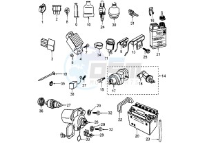 VIVACITY CATALYC - 50 cc drawing ELECTRICAL DEVICES