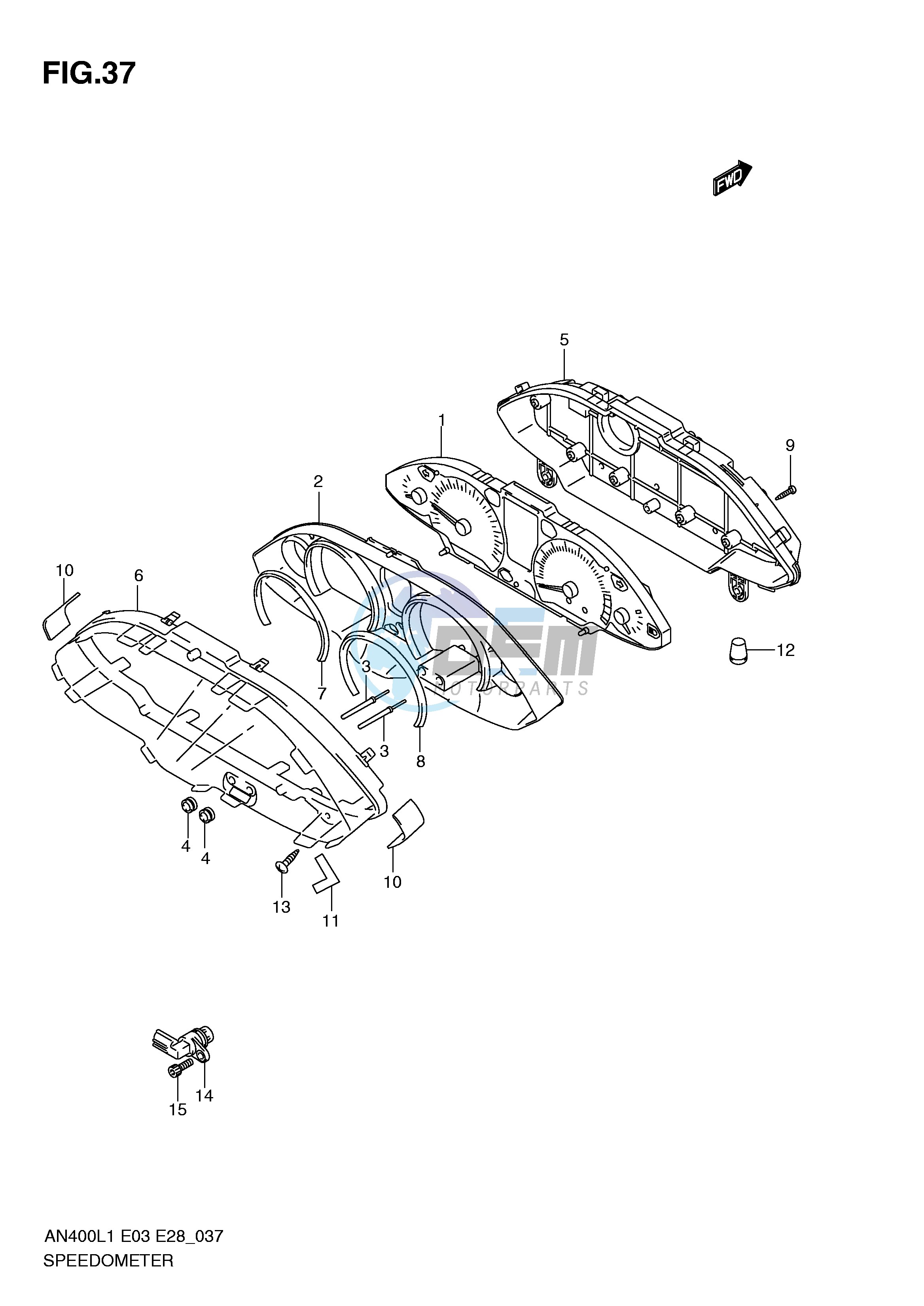 SPEEDOMETER (AN400ZAL1 E28)