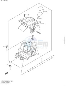 LT-A750X (P17) drawing SHIFT LEVER (LT-A750XK8 XZK8 XK9 XZK9)