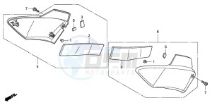 CBF1000 drawing SIDE COVER