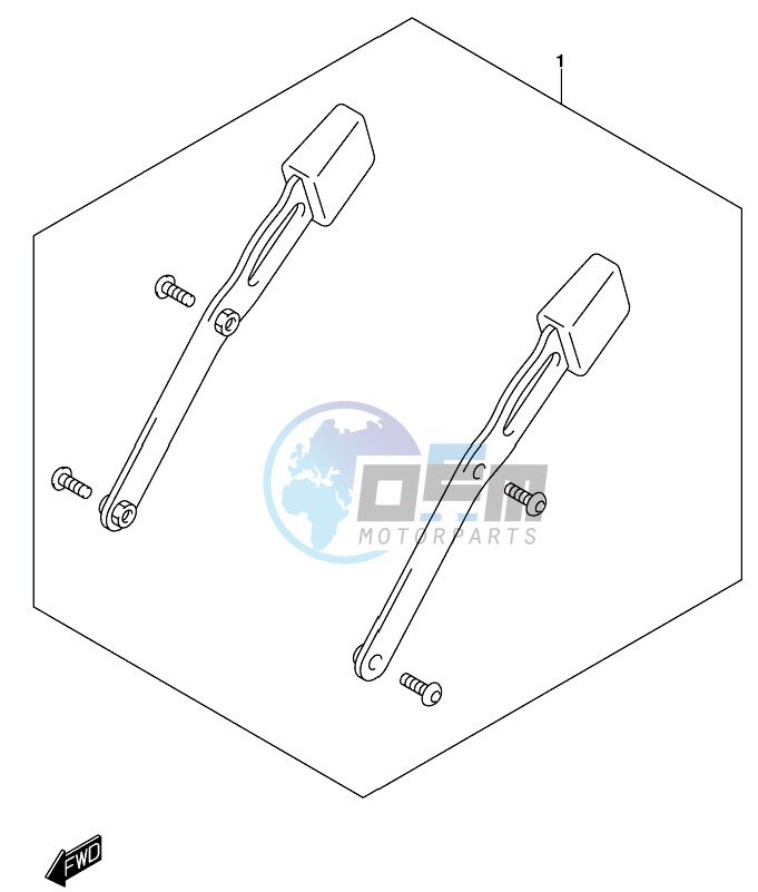 OPTIONAL (SIDE CASE PLATE SET)