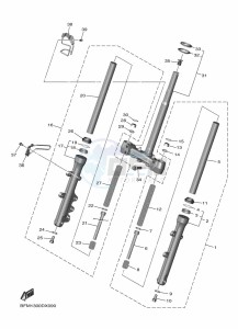 ESS025 drawing FRONT FORK