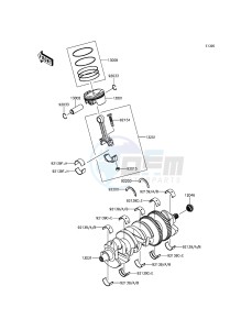 ZZR1400 ABS ZX1400FFF FR GB XX (EU ME A(FRICA) drawing Crankshaft/Piston(s)