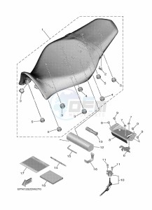 MT-09 MTN890-U (BMR1) drawing SEAT