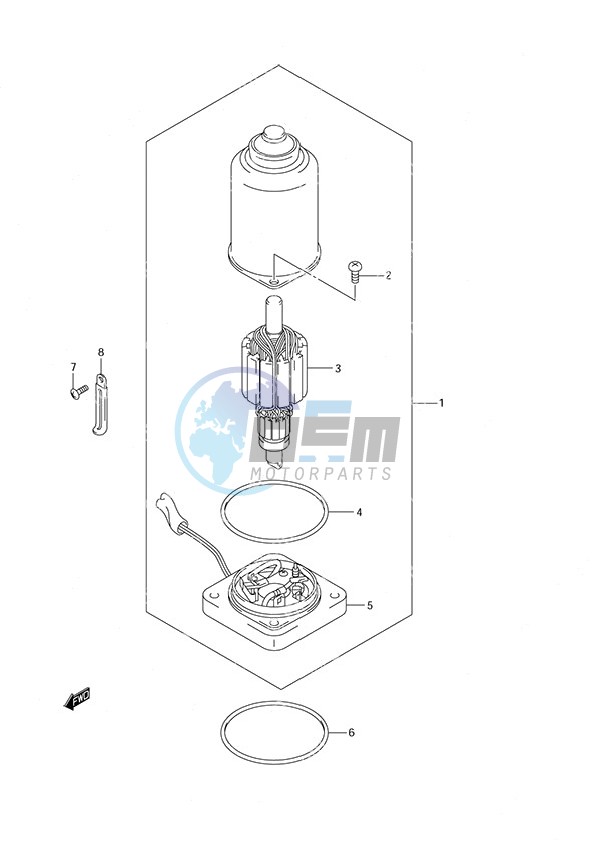 PTT Motor Remote Control w/Power Tilt