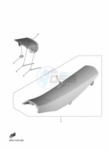 YZ250F (B7BS) drawing SEAT