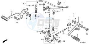 CBF1000S9 Europe Direct - (ED) drawing PEDAL