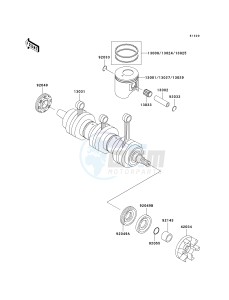 JT 1100 F [1100 STX D.I.] (F1-F2) [1100 STX D.I.] drawing CRANKSHAFT_PISTON-- S- -