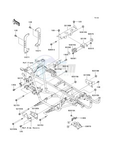 KVF 360 B [PRAIRIE 360] (B6F-B9F) B8F drawing ENGINE MOUNT