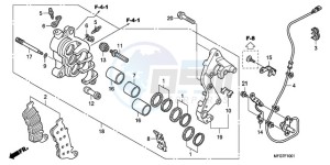 CB600FA39 UK - (E / ABS MKH ST) drawing R. FRONT BRAKE CALIPER (CB600FA/FA3)