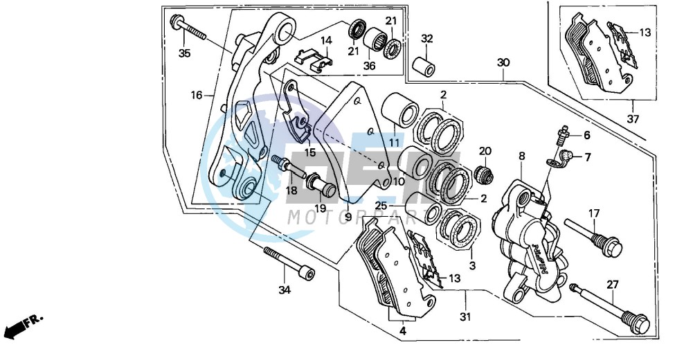 FRONT BRAKE CALIPER (1)