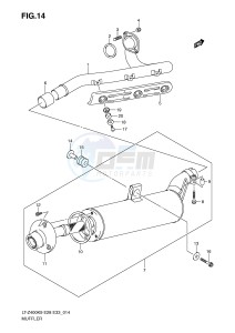 LT-Z400 (E28-E33) drawing MUFFLER