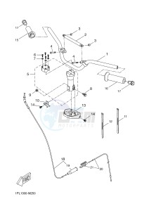 NS50N AEROX NAKED (1PL8 1PL8 1PL8) drawing STEERING HANDLE & CABLE