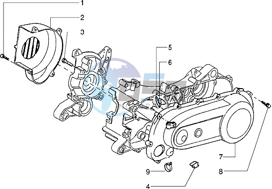 Clutch cover-scrool cover