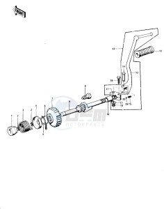 KH 400 A (A3-A5) drawing KICKSTARTER MECHANISM -- 76-78 A3_A4_A5- -