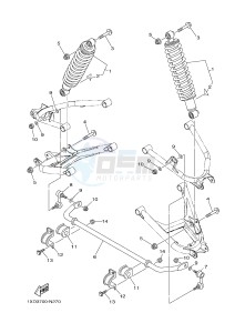 YXC700E VIKING VI EPS (2US9) drawing REAR SUSPENSION