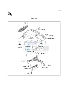 NINJA_ZX-10R ZX1000JDF FR XX (EU ME A(FRICA) drawing Accessory(Single Seat Cover)