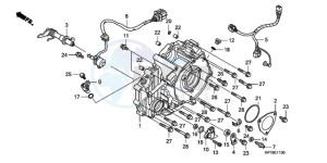 TRX420FPA9 Australia - (U) drawing REAR CRANKCASE COVER