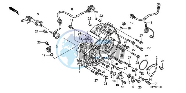 REAR CRANKCASE COVER