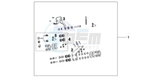 CBF600N9 UK - (E / MKH) drawing MC NAVI BRACKET CBF600