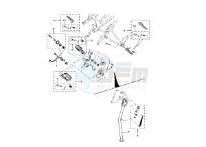 DT R - DT X 50 drawing STAND- FOOTREST