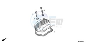 CRF100FD CRF100F Europe Direct - (ED) drawing CYLINDER HEAD COVER