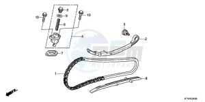 SH300B drawing CAM CHAIN