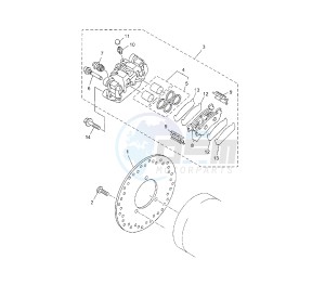 YP R X-MAX 250 drawing REAR BRAKE CALIPER