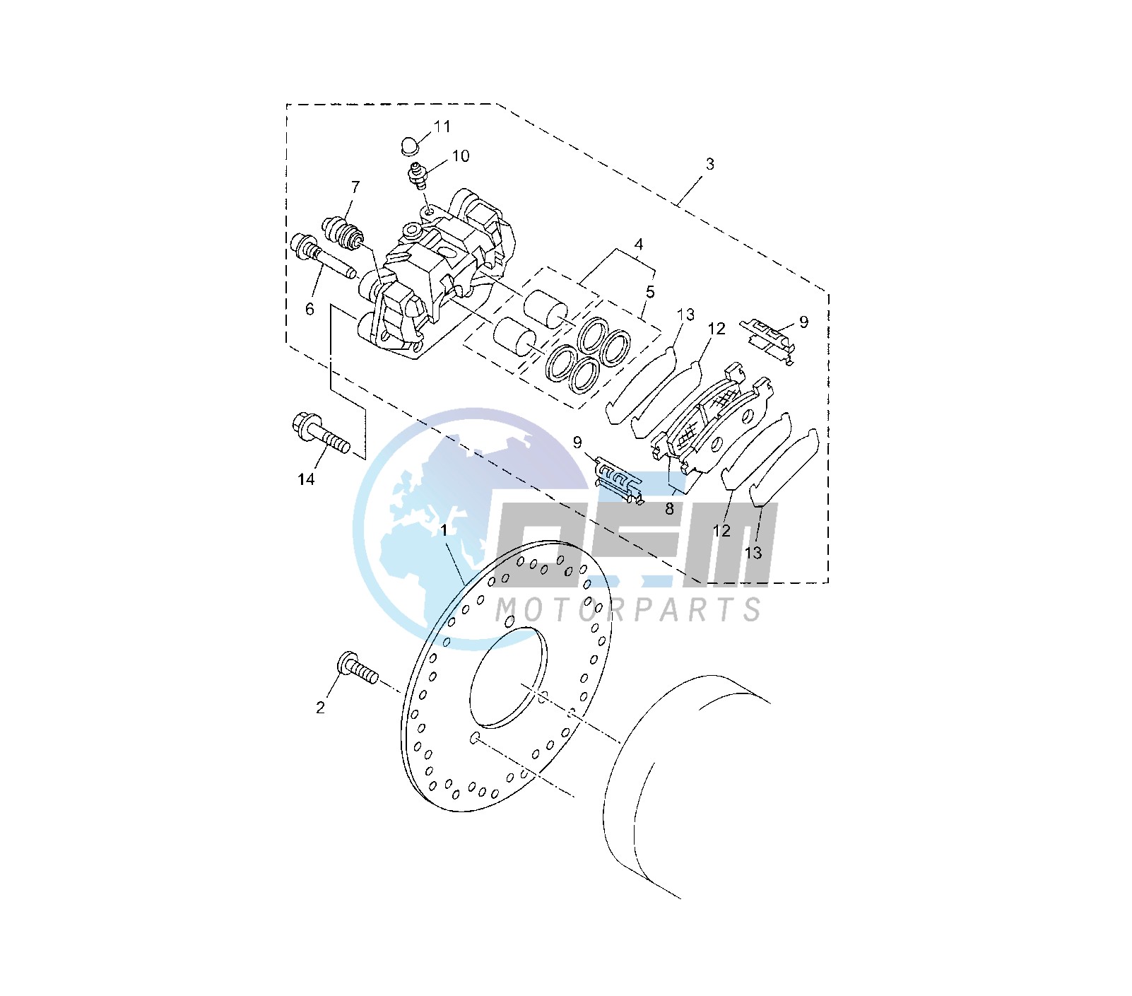 REAR BRAKE CALIPER