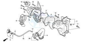 PK50 WALLAROO drawing AIR CLEANER