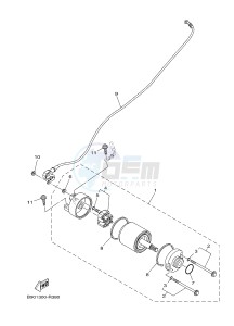 MTM850 MTM-850 XSR900 (B901) drawing STARTING MOTOR