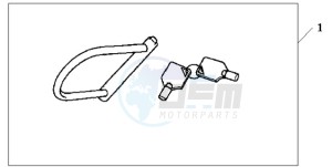 SH1259 France - (F / CMF 2F) drawing U-LOCK (TYPE M)