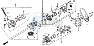 GL1500SE GOLDWING SE drawing OIL PUMP