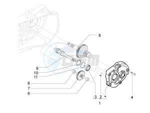 LX 50 4T 2V 25 Kmh Touring NL drawing Reduction unit