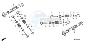 GL18009 Europe Direct - (ED) drawing CAMSHAFT/VALVE