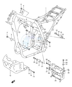 DR800S (E4) drawing FRAME