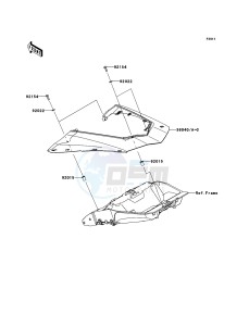 Z1000SX ABS ZX1000HCF FR GB XX (EU ME A(FRICA) drawing Side Covers