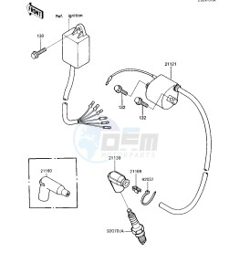 KX 500 B [KX500] (B1) [KX500] drawing IGNITION COIL