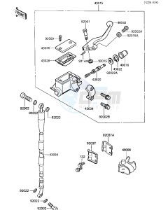 KX 80 L N [KX80] (L2-N3) [KX80] drawing FRONT MASTER CYLINDER