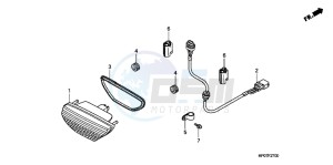 TRX500FPMB drawing TAILLIGHT