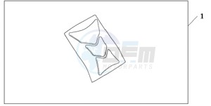 CBR600RR9 UK - (E / MME) drawing TANK PAD HRC LOGO