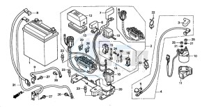 TRX450S drawing BATTERY