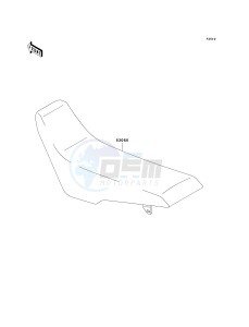 KLX300 A [KLX300R] (A10) A10 drawing SEAT