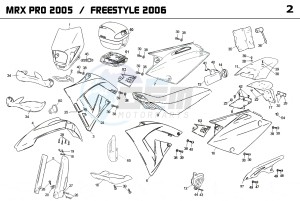 MRX FREESTYLE 50 drawing PLASTICS