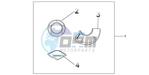 CARBON CRANKCASE COVER SET