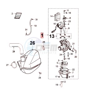 LUDIX 14 RLA ELEGANCE drawing CARBURETTOR