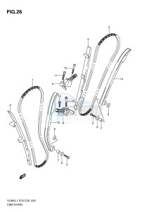 VL800 (E3-E28) VOLUSIA drawing CAM CHAIN