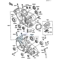 KX 125 G [KX125] (G1) [KX125] drawing CRANKCASE